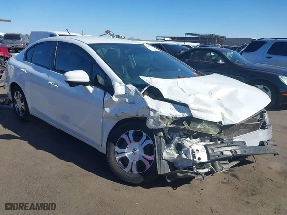 2014 Honda Civic Hybrid with VIN 19XFB4F27EE001410, listed as a IAAI auction lot 41397447 with 124,685 mi miles. Bid and sale history available at carsss.com. Image 1.