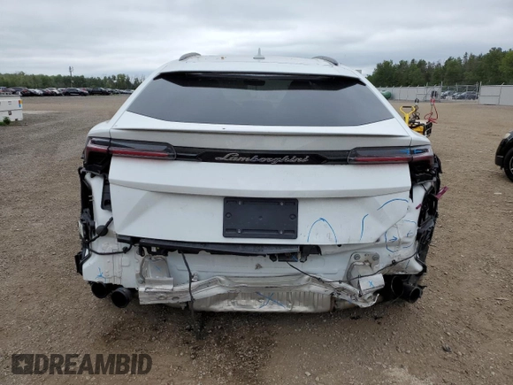 2022 Lamborghini Urus z VIN ZPBCA1ZL8NLA19732, wystawiony jako Copart lot #65918344 z przebiegiem 22 122 mil mil oraz Szkody całkowita. Historia ofert i sprzedaży dostępna na DreamBid. Obrazek 6.