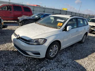 2019 Volkswagen Golf SportWagen S with VIN 3VWY57AU1KM510837, listed as a Copart auction lot 84275244 with 0 mi miles and Salvage Title. Bid and sale history available at carsss.com. Image 1.