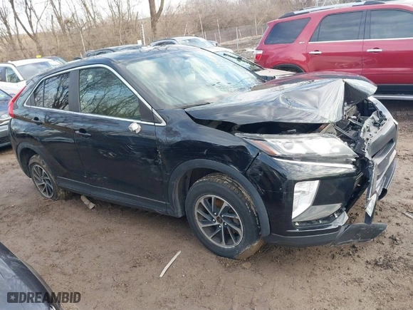 2020 Mitsubishi Eclipse Cross ES with VIN JA4AT3AA7LZ022558, listed as a IAAI auction lot 41496863 with 138,296 mi miles. Bid and sale history available at carsss.com. Image 1.