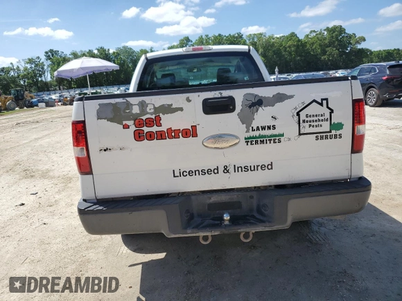 2008 Ford F-150 STX with VIN 1FTRX12W68FC05924, listed as a Copart auction lot 51925405 with 394,971 mi miles and Salvage Title. Bid and sale history available at carsss.com. Image 6.