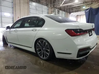 2020 BMW 7 Series 740i with VIN WBA7T2C00LCD61647, listed as a Copart auction lot 48110735 with 72,365 mi miles and Non repairable. Bid and sale history available at DreamBid. Image 2.