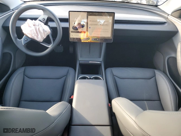 2025 Tesla Model 3 Long Range with VIN 5YJ3E1EA4SF920255, listed as a Copart auction lot 47213615 with 245 mi miles and Salvage Title. Bid and sale history available at carsss.com. Image 8.