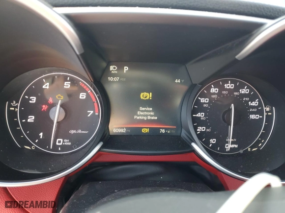 2017 Alfa Romeo Giulia Ti with VIN ZARFAEEN0H7541065, listed as a Copart auction lot 51495045 with 60,992 mi miles and Salvage Title. Bid and sale history available at carsss.com. Image 9.