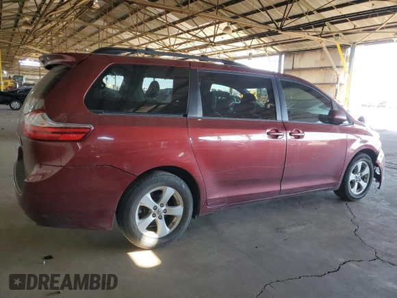 2017 Toyota Sienna LE Auto Access Seat with VIN 5TDKZ3DCXHS806585, listed as a Copart auction lot 50277635 with 162,936 mi miles and Salvage Title. Bid and sale history available at carsss.com. Image 3.