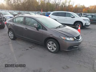 2013 Honda Civic LX with VIN 19XFB2F56DE053799, listed as a IAAI auction lot 40701262 with 191,234 mi miles and . Bid and sale history available at DreamBid. Image 1.