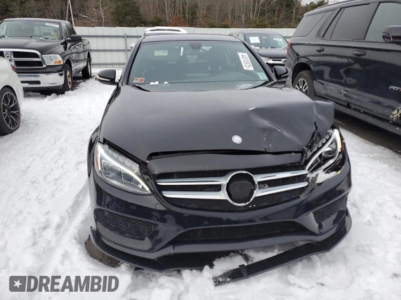 2015 Mercedes-Benz C-Class C 400 with VIN 55SWF6GBXFU026312, listed as a Copart auction lot 44510975 with 79,709 mi miles and Salvage Title. Bid and sale history available at carsss.com. Image 5.