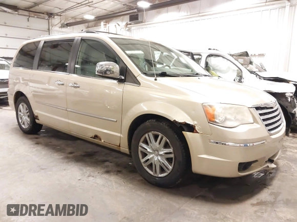 2010 Chrysler Town & Country Limited with VIN 2A4RR7DX5AR386462, listed as a IAAI auction lot 41781713 with 183,091 mi miles and . Bid and sale history available at carsss.com. Image 1.