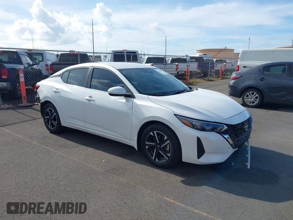 2024 Nissan Sentra SV with VIN 3N1AB8CV8RY320967, listed as a IAAI auction lot 42088012 with 8,863 mi miles and . Bid and sale history available at DreamBid. Image 1.