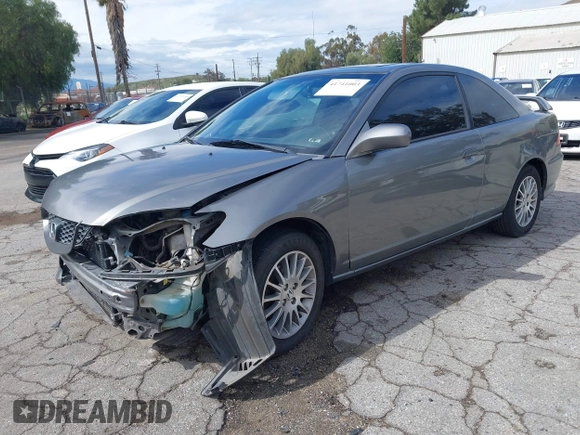 2005 Honda Civic Cpe EX with VIN 1HGEM22945L031096, listed as a IAAI auction lot 41741003 with 208,008 mi miles. Bid and sale history available at carsss.com. Image 2.