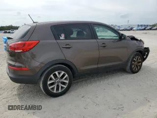 2015 Kia Sportage LX with VIN KNDPB3AC9F7698837, listed as a Copart auction lot 54319155 with 156,113 mi miles and Salvage Title. Bid and sale history available at carsss.com. Image 3.