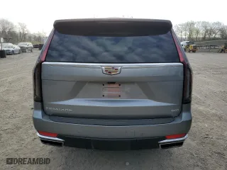 2023 Cadillac Escalade 4WD Premium Luxury with VIN 1GYS4BKL8PR262235, listed as a Copart auction lot 53835495 with 13,982 mi miles and Salvage Title. Bid and sale history available at carsss.com. Image 6.