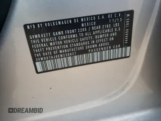 2014 Volkswagen Jetta SE z VIN 3VWD07AJ8EM238827, wystawiony jako Copart lot #43576355 z przebiegiem 87 159 mil mil oraz Szkoda całkowita • Salvage title. Historia ofert i sprzedaży dostępna na DreamBid. Obrazek 14.
