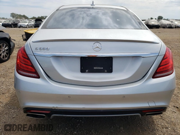 2016 Mercedes-Benz S 550 with VIN WDDUG8CB7GA238236, listed as a Copart auction lot 66587394 with 98,325 mi miles and Salvage Title. Bid and sale history available at carsss.com. Image 6.