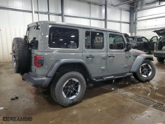 2019 Jeep Wrangler Unlimited Rubicon with VIN 1C4HJXFN9KW608711, listed as a Copart auction lot 48148115 with 75,988 mi miles and Salvage Title. Bid and sale history available at carsss.com. Image 3.