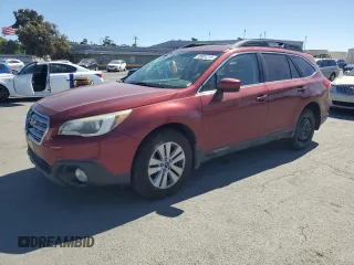 2015 Subaru Outback Premium with VIN 4S4BSADC8F3343655, listed as a Copart auction lot 58001215 with 139,252 mi miles and Salvage title. Bid and sale history available at DreamBid. Image 1.