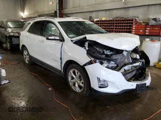 2019 Chevrolet Equinox Premier with VIN 3GNAXXEV9KS658609, listed as a Copart auction lot 46895635 with Not Provided miles and Salvage Title. Bid and sale history available at DreamBid. Image 4.