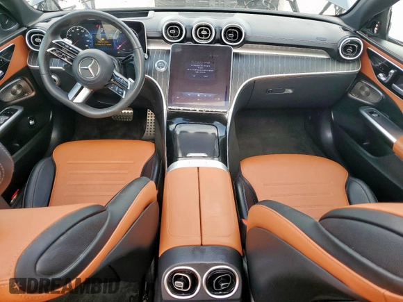 2024 Mercedes-Benz C 300 with VIN W1KAF4HB7RR178065, listed as a Copart auction lot 63899735 with 2,792 mi miles and Salvage title. Bid and sale history available at DreamBid. Image 8.