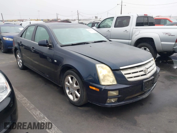 2005 Cadillac STS with VIN 1G6DW677X50123837, listed as a IAAI auction lot 41518108 with 167,385 mi miles. Bid and sale history available at carsss.com. Image 1.