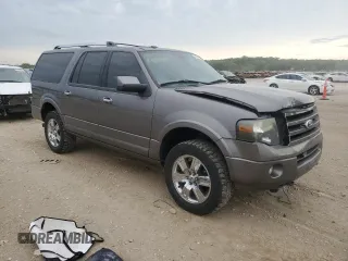 2010 Ford Expedition Max Limited with VIN 1FMJK2A58AEB68702, listed as a Copart auction lot 61085195 with 244,370 mi miles and Salvage title. Bid and sale history available at DreamBid. Image 4.