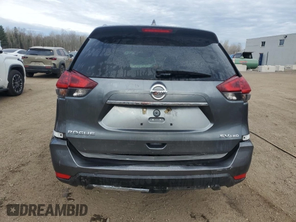 2020 Nissan Rogue S with VIN 5N1AT2MV9LC742974, listed as a Copart auction lot 55059795 with 61,218 mi miles and Clean Title. Bid and sale history available at DreamBid. Image 6.