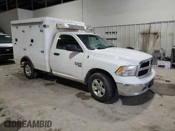 2019 Ram 1500 Tradesman with VIN 3C6JR6DG1KG651650, listed as a Copart auction lot 56770405 with 164,869 mi miles and Salvage title. Bid and sale history available at DreamBid. Image 4.