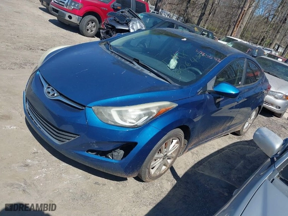 2016 Hyundai Elantra SE with VIN KMHDH4AE4GU606430, listed as a IAAI auction lot 41835376 with 156,827 mi miles. Bid and sale history available at carsss.com. Image 2.