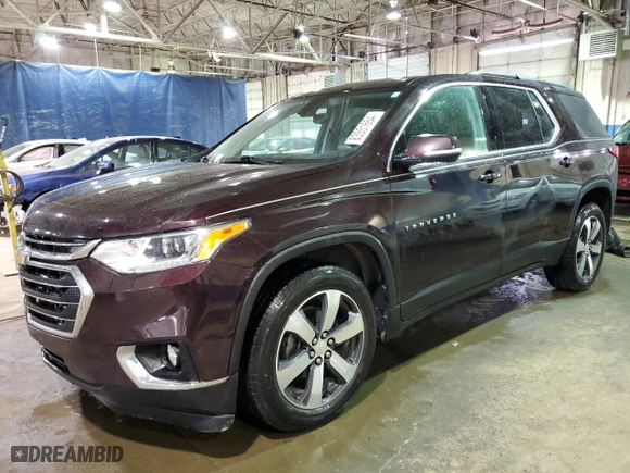 2020 Chevrolet Traverse LT Leather with VIN 1GNEVHKW3LJ109498, listed as a Copart auction lot 83551664 with 90,027 mi miles and Non Repairable. Bid and sale history available at carsss.com. Image 1.