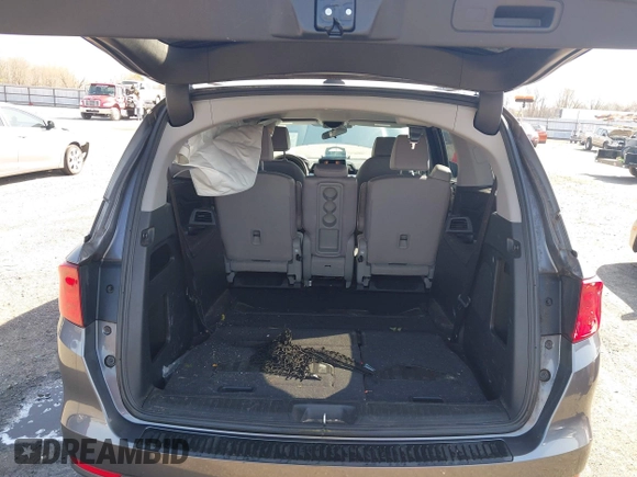 2019 Honda Odyssey EX with VIN 5FNRL6H59KB131319, listed as a IAAI auction lot 41794792 with 58,392 mi miles. Bid and sale history available at carsss.com. Image 8.