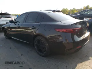 2022 Alfa Romeo Giulia Ti with VIN ZARFAMBN0N7653455, listed as a Copart auction lot 75548204 with 21,735 mi miles and Salvage Title. Bid and sale history available at carsss.com. Image 2.
