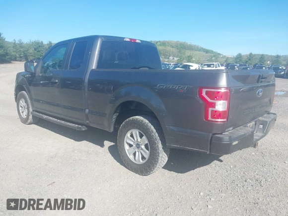 2019 Ford F-150 XL with VIN 1FTEX1EP1KKC64106, listed as a IAAI auction lot 42161813 with 127,387 mi miles. Bid and sale history available at carsss.com. Image 3.