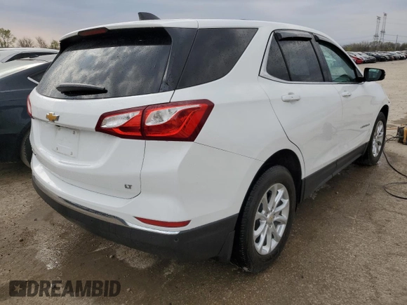 2018 Chevrolet Equinox LT with VIN 2GNAXJEV5J6249081, listed as a Copart auction lot 53311315 with 47,367 mi miles and Salvage Title. Bid and sale history available at carsss.com. Image 3.