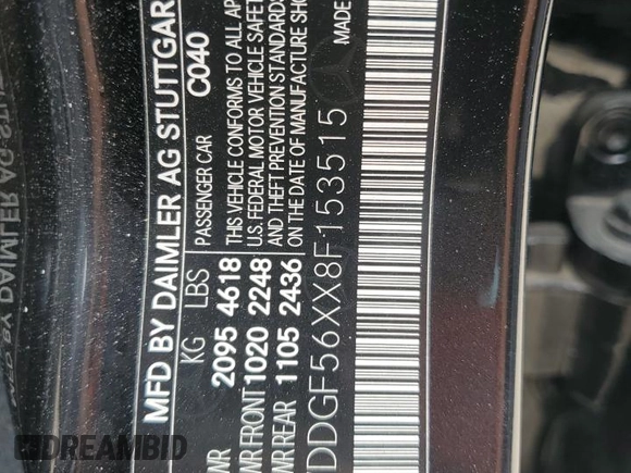 2008 Mercedes-Benz C 350 Sport with VIN WDDGF56XX8F153515, listed as a Copart auction lot 51363055 with 108,112 mi miles and Salvage Title. Bid and sale history available at DreamBid. Image 13.