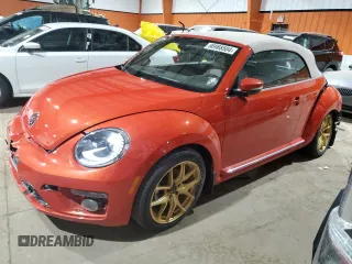 2018 Volkswagen Beetle S with VIN 3VW5DAAT8JM508351, listed as a Copart auction lot 66968504 with 55,292 mi miles and Salvage title. Bid and sale history available at DreamBid. Image 1.