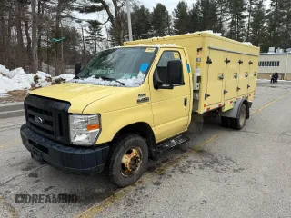 2019 Ford Econoline Commercial with VIN 1FDXE4FS9KDC57732, listed as a Copart auction lot 47603335 with 98,239 mi miles and Clean Title. Bid and sale history available at carsss.com. Image 2.