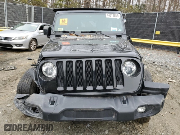 2019 Jeep Wrangler Unlimited Sport z VIN 1C4HJXDG4KW538961, wystawiony jako Copart lot #44018655 z przebiegiem 53 478 mil mil oraz Szkoda całkowita • Salvage title. Historia ofert i sprzedaży dostępna na DreamBid. Obrazek 5.