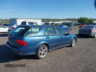 2007 Saab 9-5 with VIN YS3ED59G373520492, listed as a IAAI auction lot 42124489 with 163,624 mi miles. Bid and sale history available at carsss.com. Image 4.