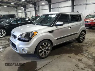 2012 Kia Soul + with VIN KNDJT2A64C7430183, listed as a Copart auction lot 53880345 with 61,203 mi miles and Salvage Title. Bid and sale history available at DreamBid. Image 1.