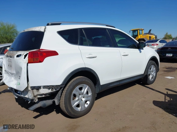 2014 Toyota RAV4 LE with VIN JTMBFREV8ED090319, listed as a IAAI auction lot 41980043 with 163,033 mi miles. Bid and sale history available at carsss.com. Image 4.