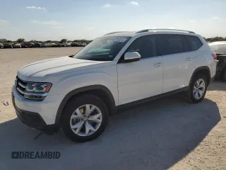 2018 Volkswagen Atlas Launch Edition z VIN 1V2BR2CA0JC507963, wystawiony jako Copart lot #77200514 z przebiegiem 126 556 mil mil oraz Czysty tytuł • Clean title. Historia ofert i sprzedaży dostępna na DreamBid. Obrazek 1.