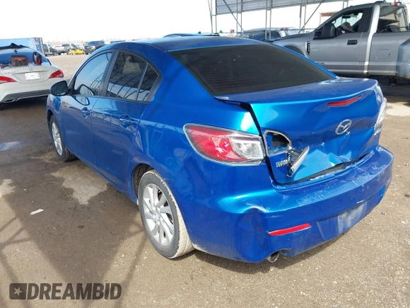 2012 Mazda 3 i Touring with VIN JM1BL1V78C1596002, listed as a IAAI auction lot 41574815 with 168,647 mi miles and . Bid and sale history available at DreamBid. Image 3.