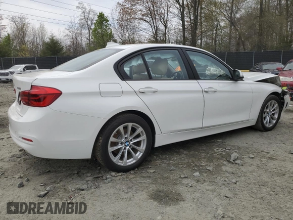 2017 BMW 3 Series 320i xDrive with VIN WBA8E5G5XHNU22436, listed as a Copart auction lot 52702805 with 74,008 mi miles and Salvage title. Bid and sale history available at DreamBid. Image 3.
