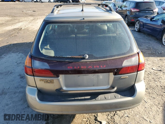 2003 Subaru Legacy Outback VDC with VIN 4S3BH896937615150, listed as a Copart auction lot 80834604 with 119,614 mi miles and Salvage title. Bid and sale history available at DreamBid. Image 6.