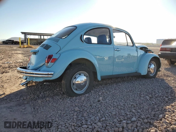 1972 Volkswagen Beetle with VIN 1122223091, listed as a Copart auction lot 81480204 with 84,951 mi miles and Salvage Title. Bid and sale history available at DreamBid. Image 3.