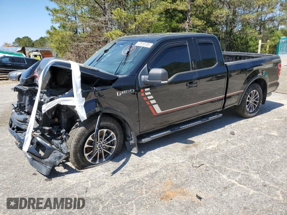 2018 Ford F-150 XL with VIN 1FTEX1C58JFC22654, listed as a Copart auction lot 47610705 with 118,361 mi miles and Salvage Title. Bid and sale history available at carsss.com. Image 1.