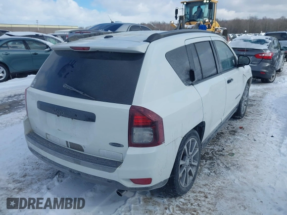 2017 Jeep Compass Sport with VIN 1C4NJCBA9HD185955, listed as a IAAI auction lot 41609372 with 175,867 mi miles and . Bid and sale history available at DreamBid. Image 4.