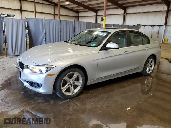2015 BMW 3 Series 328i xDrive with VIN WBA3B5C5XFF962062, listed as a Copart auction lot 53622495 with 61,575 mi miles and Salvage Title. Bid and sale history available at carsss.com. Image 1.