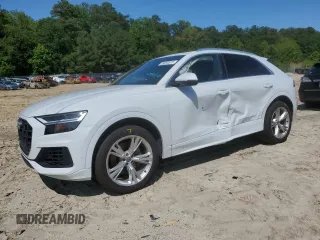 2019 Audi Q8 Premium Plus with VIN WA1BVAF15KD038166, listed as a Copart auction lot 59090975 with 101,905 mi miles and Salvage title. Bid and sale history available at DreamBid. Image 1.
