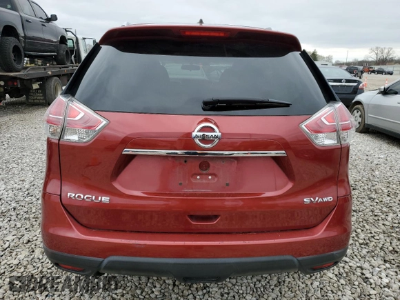 2015 Nissan Rogue SL with VIN 5N1AT2MV3FC870356, listed as a Copart auction lot 51313965 with 166,492 mi miles and Salvage Title. Bid and sale history available at carsss.com. Image 6.