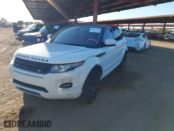 2013 Land Rover Range Rover Evoque Pure with VIN SALVN2BG0DH730116, listed as a IAAI auction lot 41877837 with 216,994 mi miles. Bid and sale history available at carsss.com. Image 2.